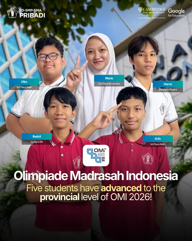 Viko, Maria, Harun, Badzil & Arfa - Five Students Advance to the Provincial Level of OMI 2026