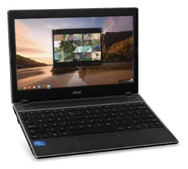 Rotatable 3D model of a Chromebook