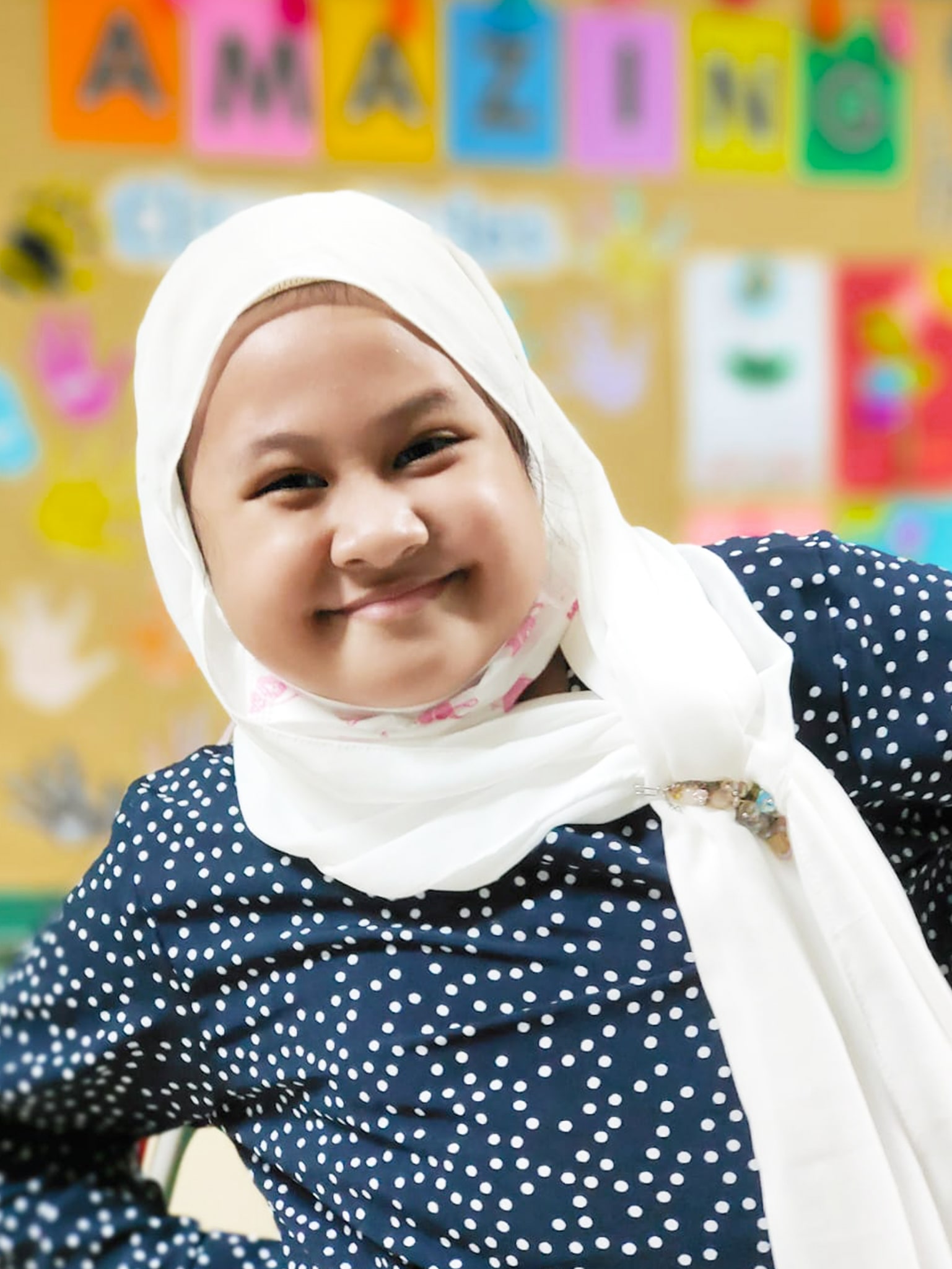 A Pribadi Elementary student